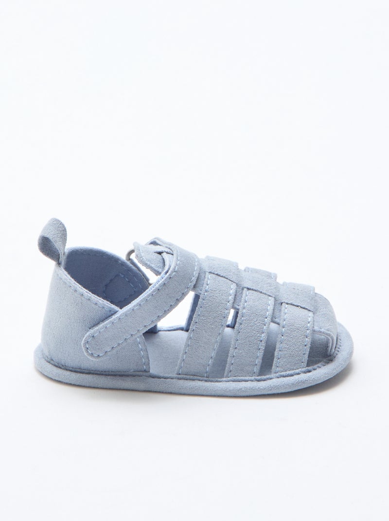 Par de sandalias con velcro Verde - Kiabi