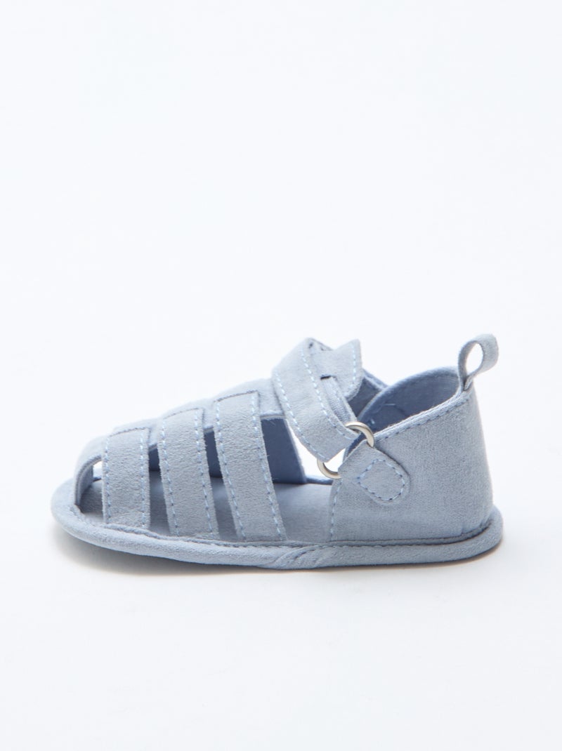 Par de sandalias con velcro Verde - Kiabi