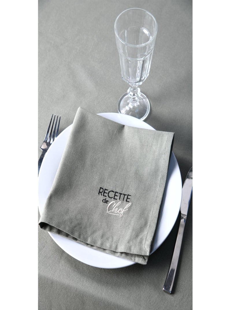 Par de servilletas de mesa Bicolor Caqui - Kiabi