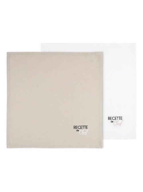 Par de servilletas de mesa Bicolor - Kiabi