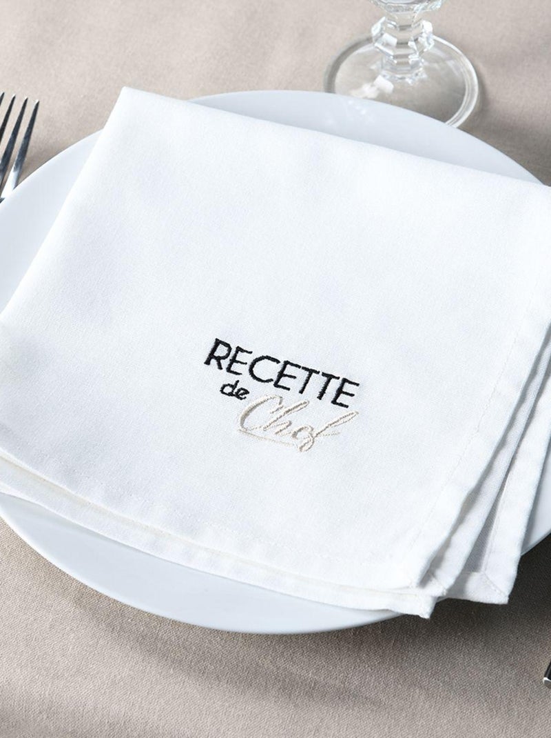 Par de servilletas de mesa Bicolor Crudo - Kiabi