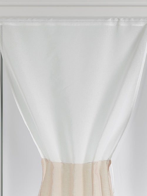 Par de ventanas de estameña bicolor - Kiabi