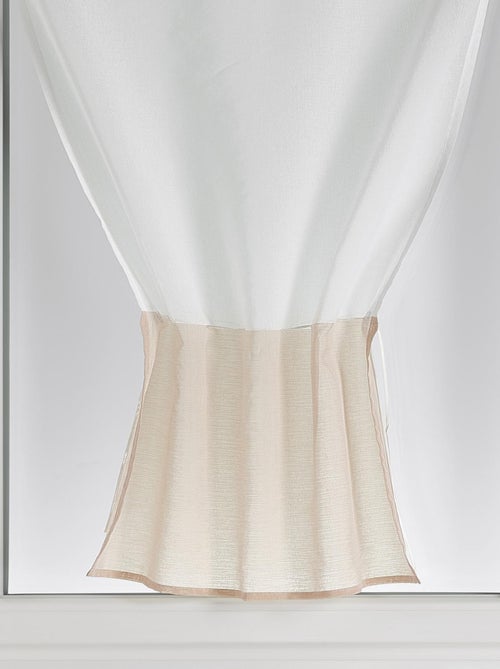 Par de ventanas de estameña bicolor - Kiabi