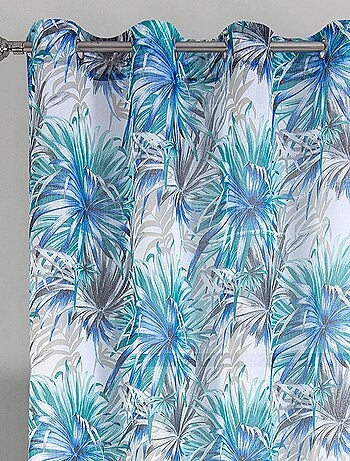Par de visillos con estilo tropical