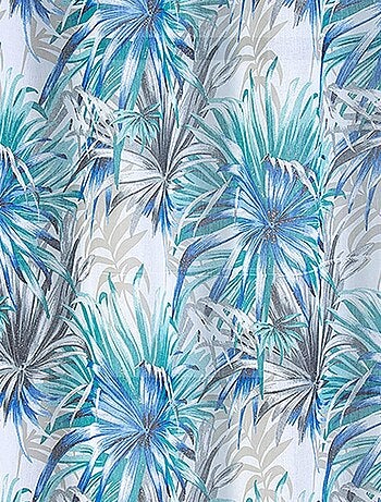 Par de visillos con estilo tropical
