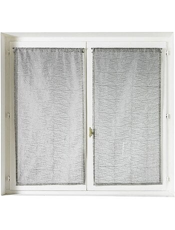 Par de visillos de organza lisos