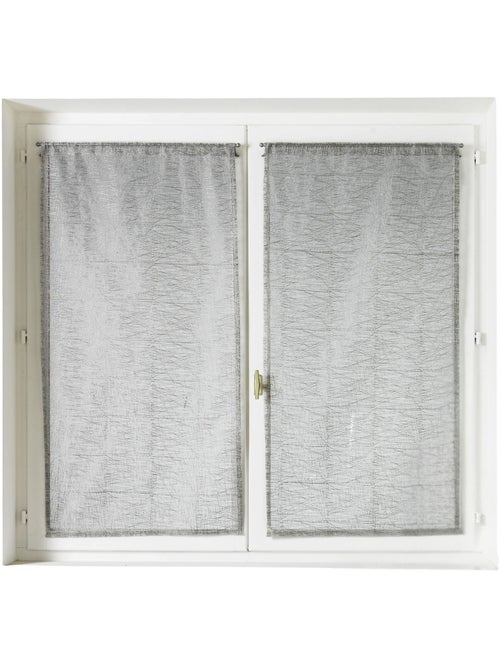 Par de visillos de organza lisos - Kiabi Par de visillos de organza lisos - Kiabi