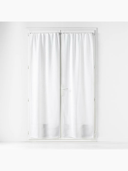 Par de visillos Haltona efecto lino blanco - Kiabi Par de visillos Haltona efecto lino blanco - Kiabi