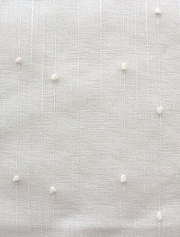 Par de visillos pequeños con plumeti y efecto lino