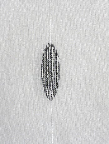 Par de visillos pequeños de jacquard con diseño ovalado