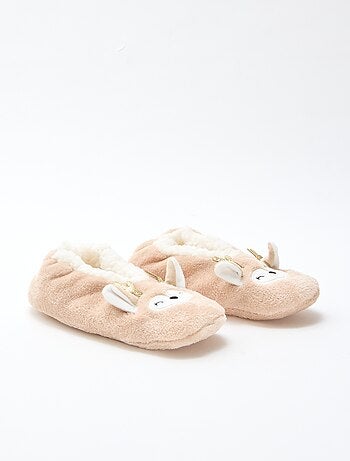 Par de zapatillas forradas con diseño fantasía