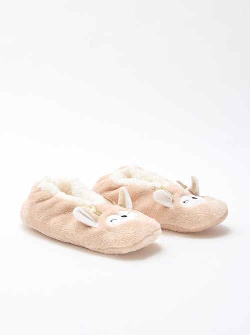 Par de zapatillas forradas con diseño fantasía - Kiabi