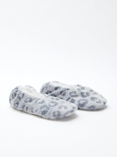 Par de zapatillas forradas con diseño fantasía - Kiabi