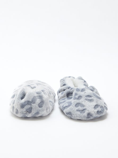 Par de zapatillas forradas con diseño fantasía - Kiabi