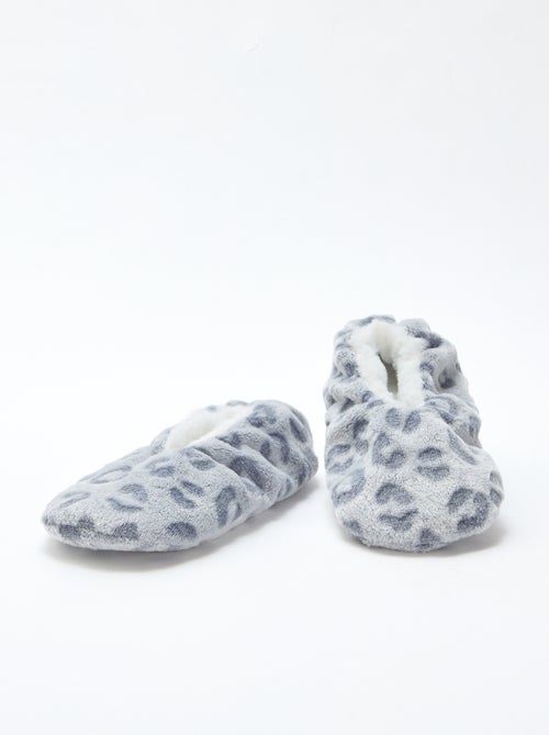 Par de zapatillas forradas con diseño fantasía - Kiabi