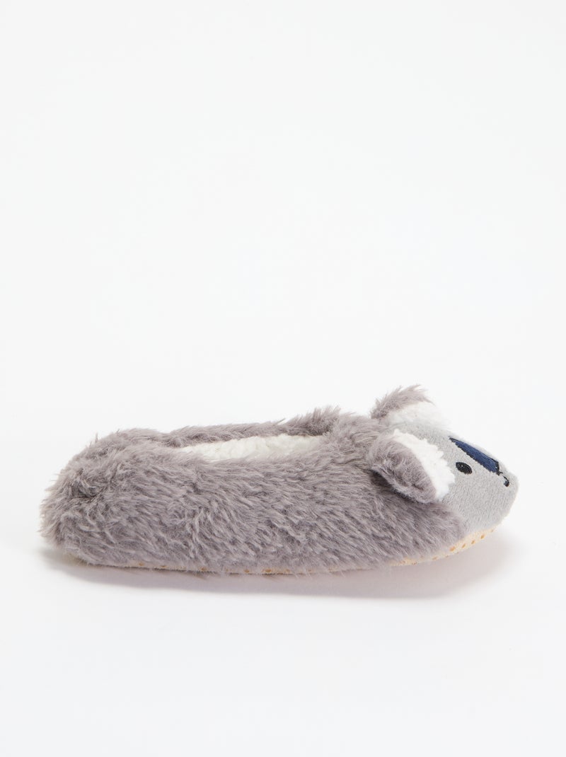 Par de zapatillas "Koala" Gris - Kiabi