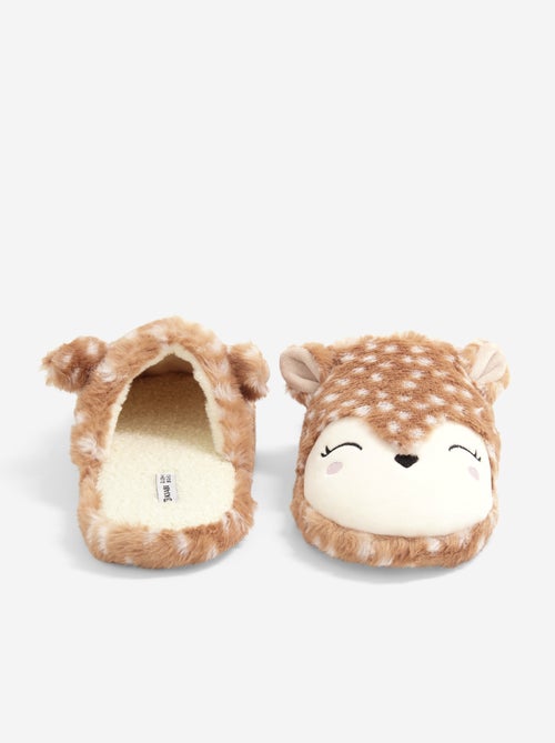Par de zapatillas tipo mule con animaciones de 'cervatillo' - Kiabi