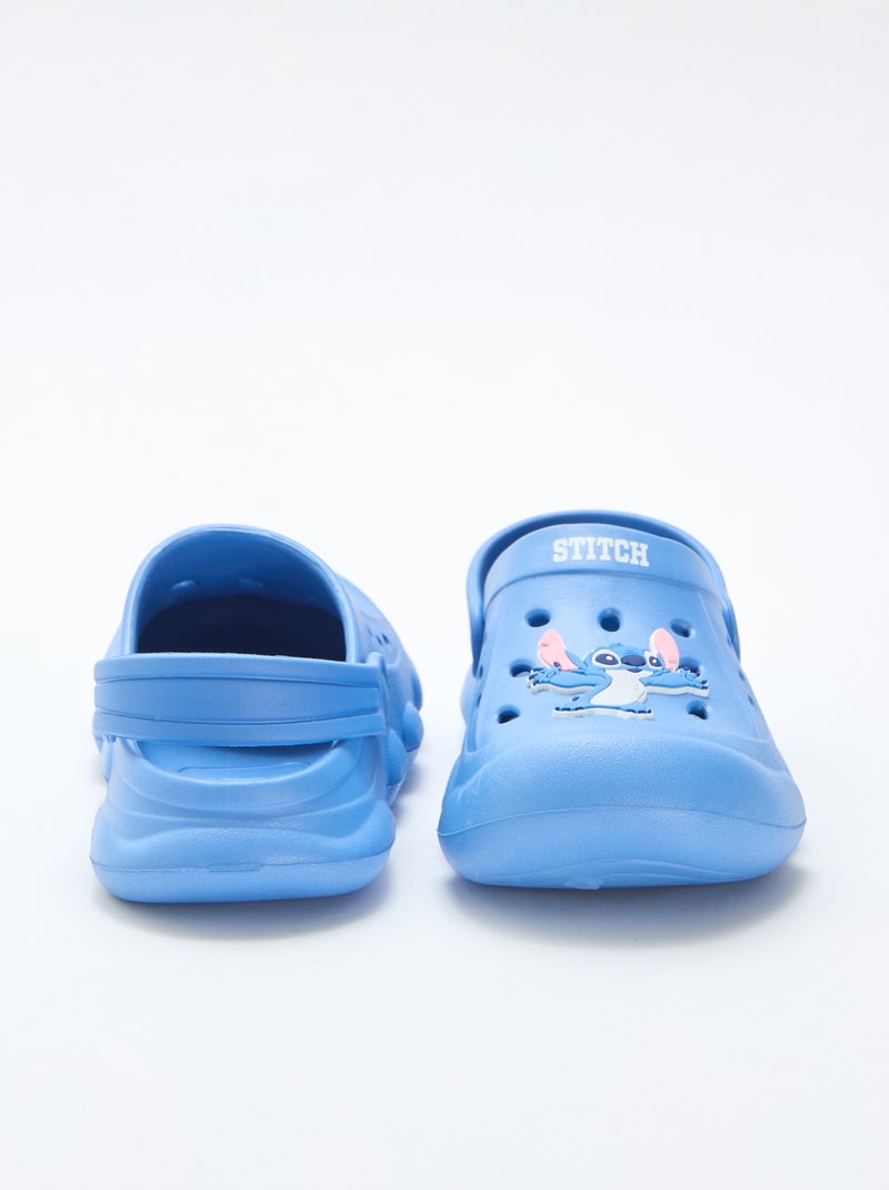 Par de zuecos animados 'Disney' 'Stitch' liso Azul - Kiabi