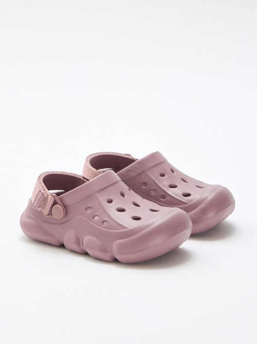 Par de zuecos de playa cerrados lisos - Kiabi