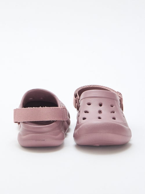 Par de zuecos de playa cerrados lisos - Kiabi