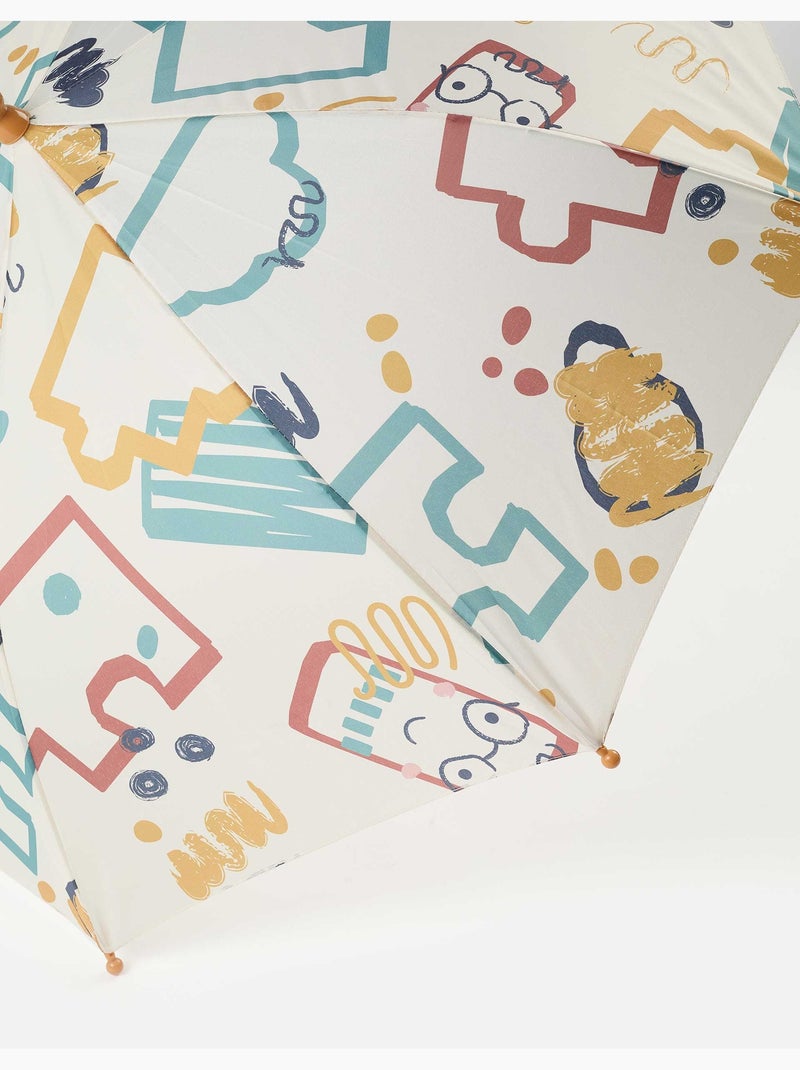 Paraguas automático con estampado colorido Amarillo - Kiabi