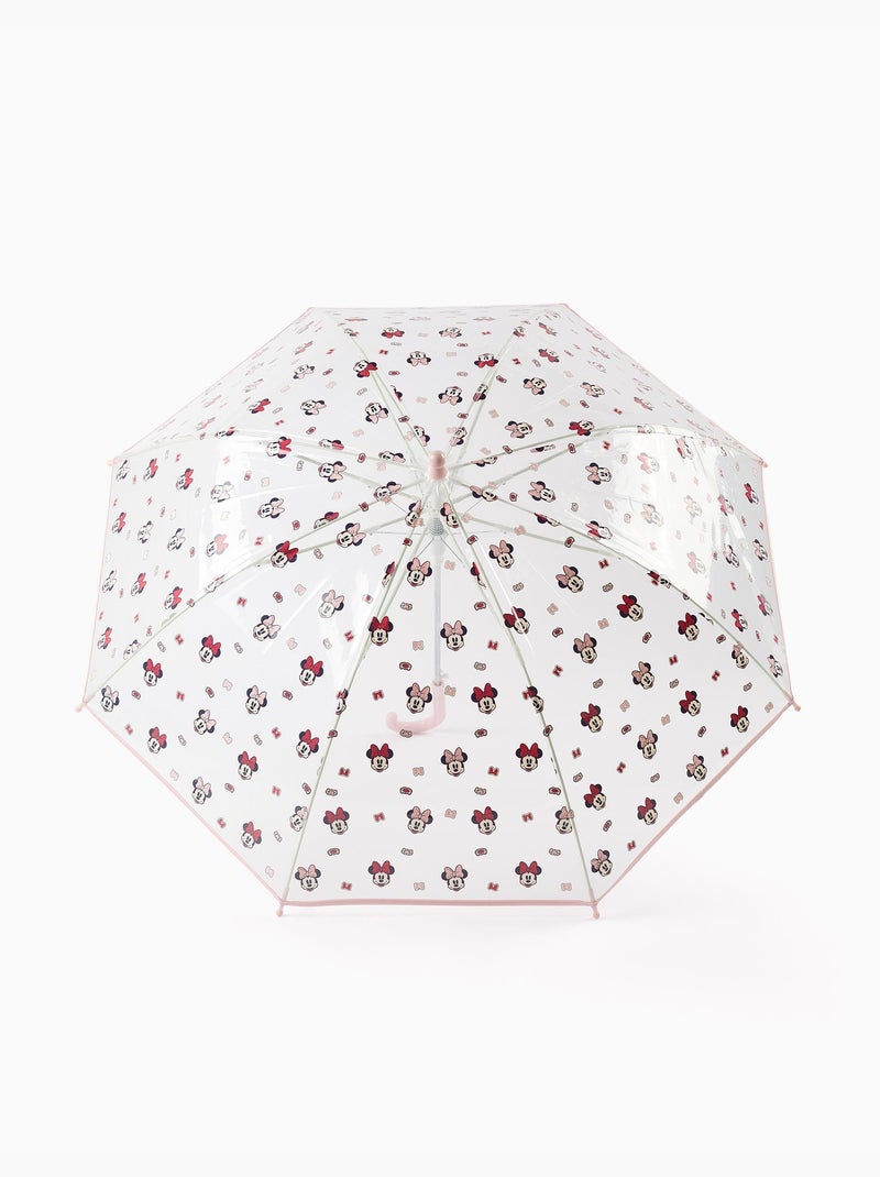 Paraguas automático con estampado de Minnie Blanco - Kiabi