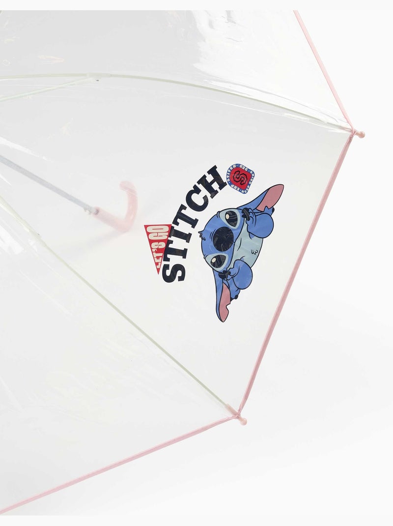Paraguas automático con estampado de stitch Rosa - Kiabi