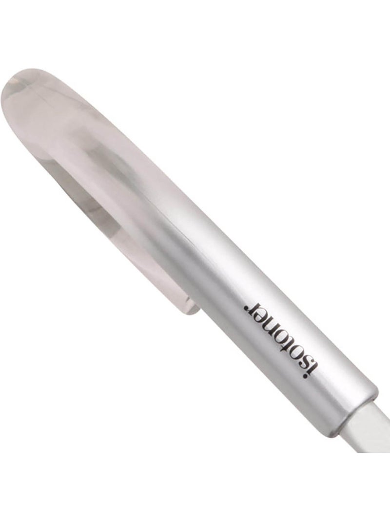 Paraguas  bastón automático, campana transparente, resistencia al viento mujer isotoner Blanco Negro Blanco - Kiabi