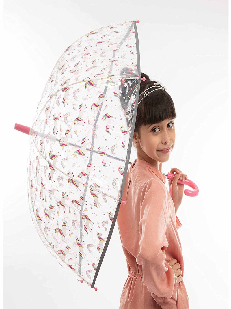 Paraguas burbuja infantil transparente | smati Rosa - Kiabi