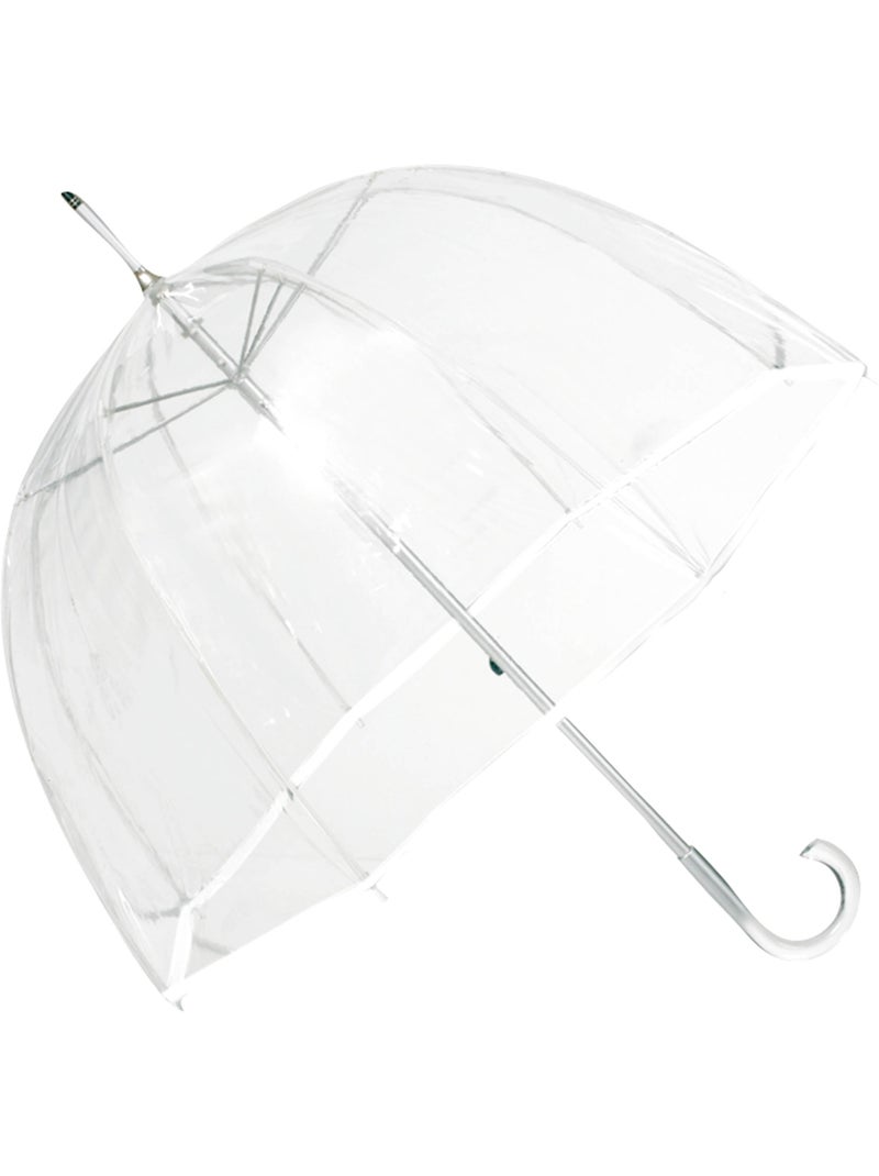 Paraguas  campana transparente con dosel de 85 cm mujer isotoner Blanco/Transparente - Kiabi