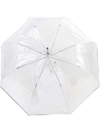 Paraguas campana transparente con dosel de 85 cm mujer isotoner