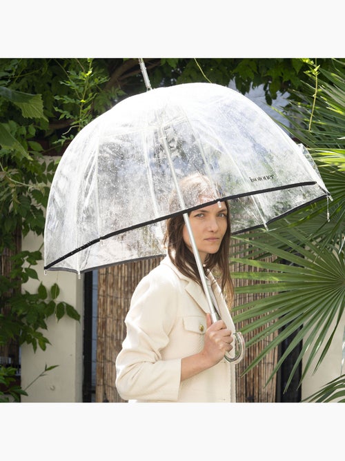 Paraguas  campana transparente con dosel de 85 cm mujer isotoner - Kiabi