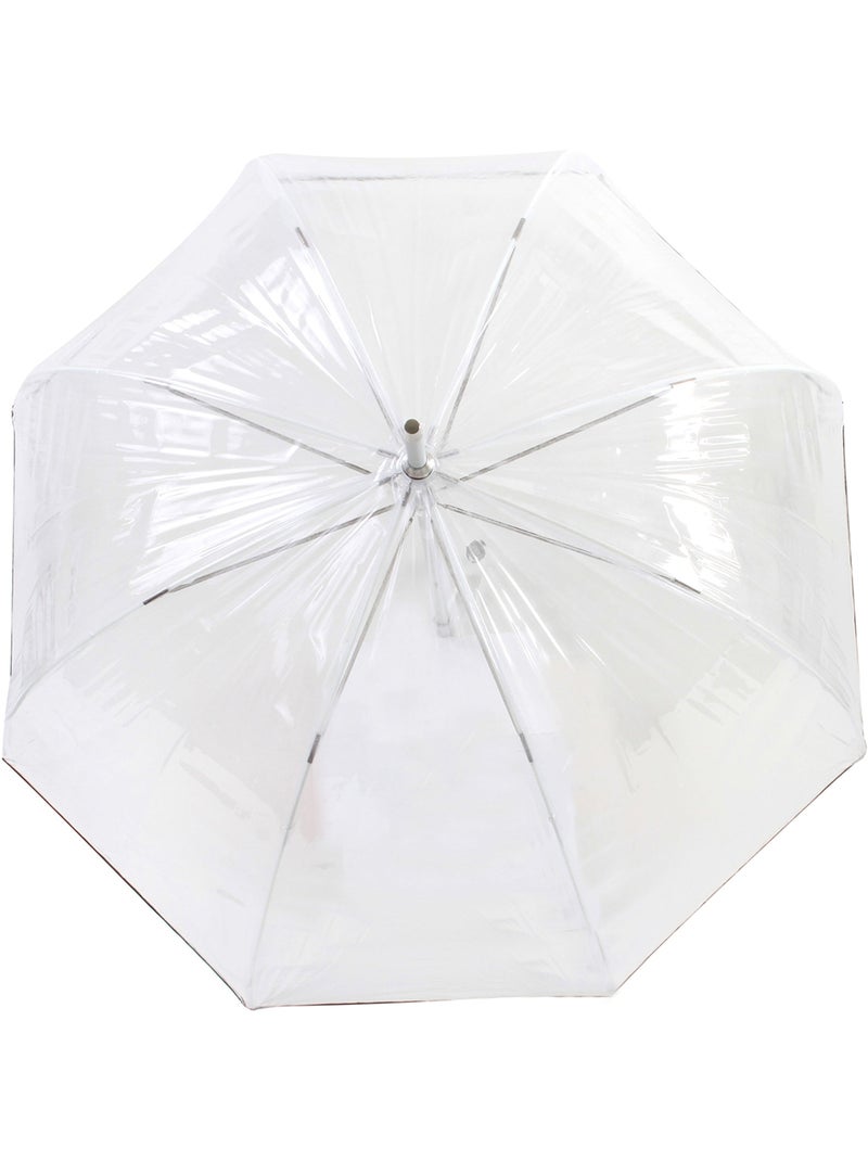 Paraguas  campana transparente con dosel de 85 cm mujer isotoner Negro - Kiabi