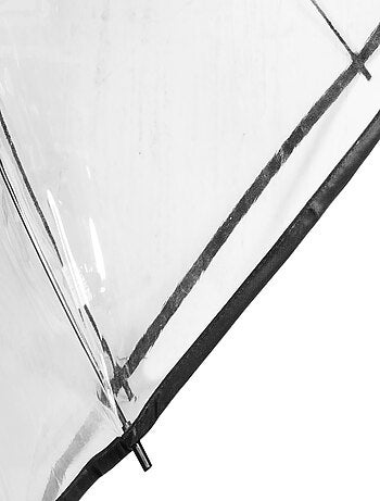 Paraguas campana transparente, maciza, apertura manual adulto mixto Isotoner