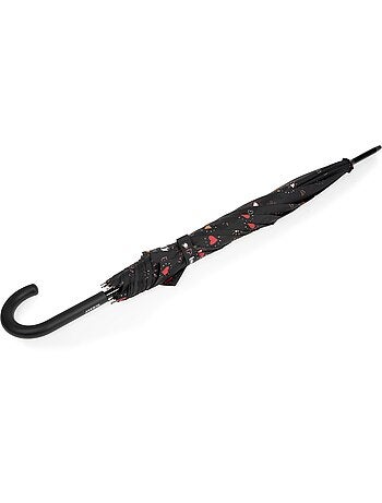 Paraguas caña, ultrapermeable, sólida, Apertura automática/cierre manual mujer Isotoner