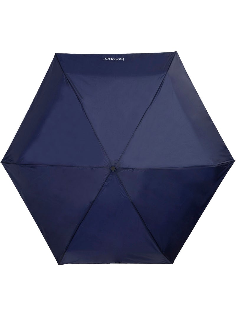 Paraguas  compacto, 17,5 cm, resistente, apertura/cierre manual adulto mixto isotoner Azul marino - Kiabi