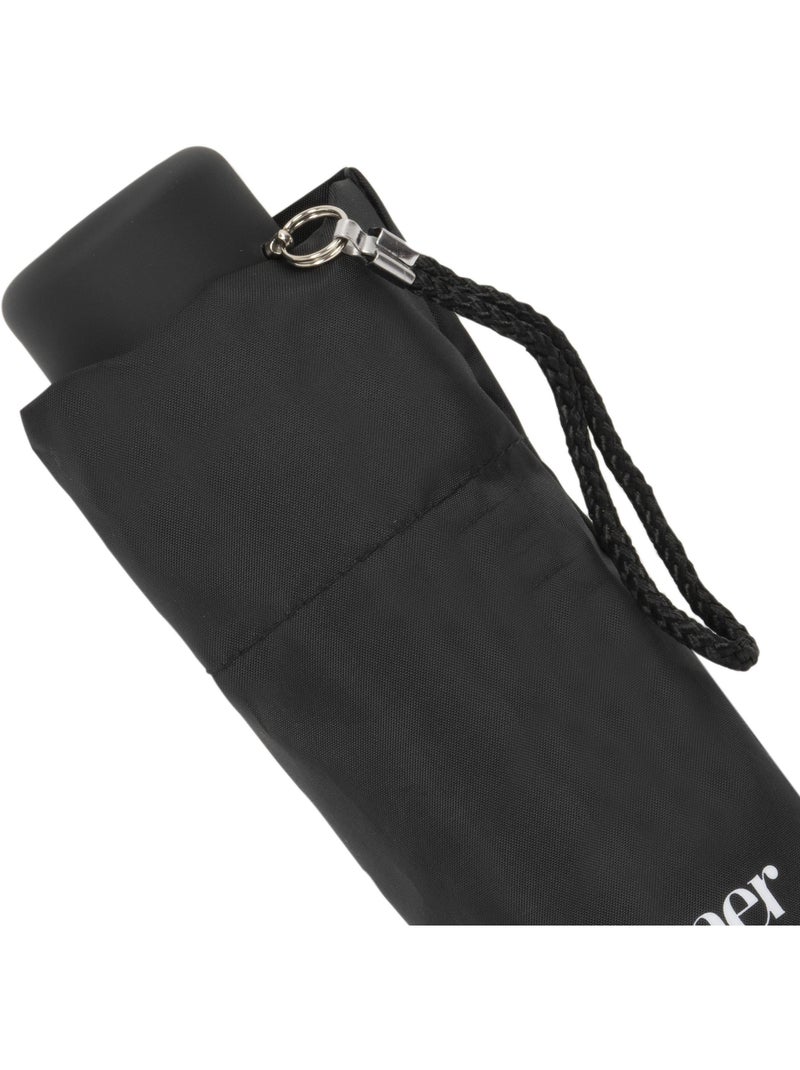 Paraguas  compacto, 17,5 cm, resistente, apertura/cierre manual adulto mixto isotoner Negro - Kiabi