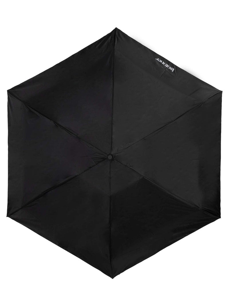 Paraguas  compacto 17,5cm, robusto, Apertura/cierre manual adulto mixto Isotoner Negro - Kiabi
