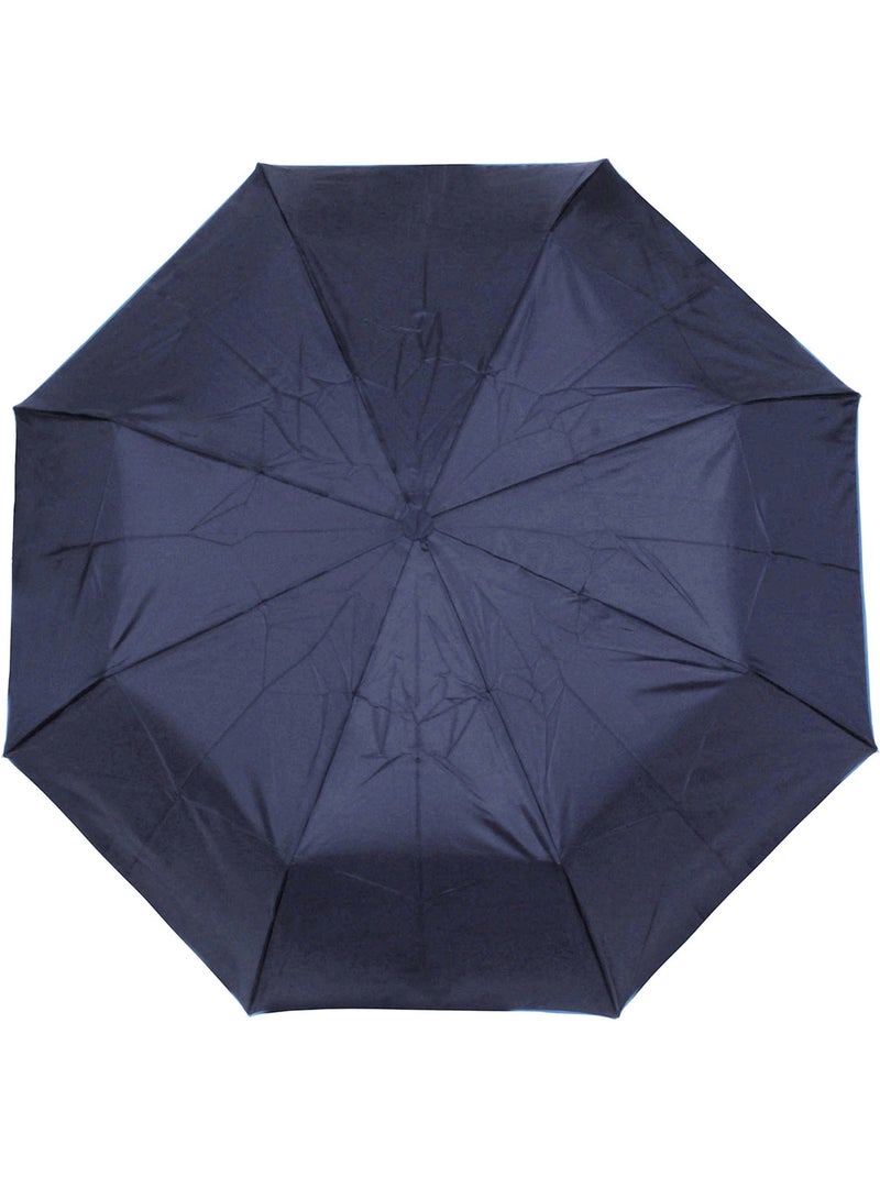 Paraguas  compacto, de 16,5 cm, resistente, repelente al agua, con apertura mujer isotoner Azul marino - Kiabi