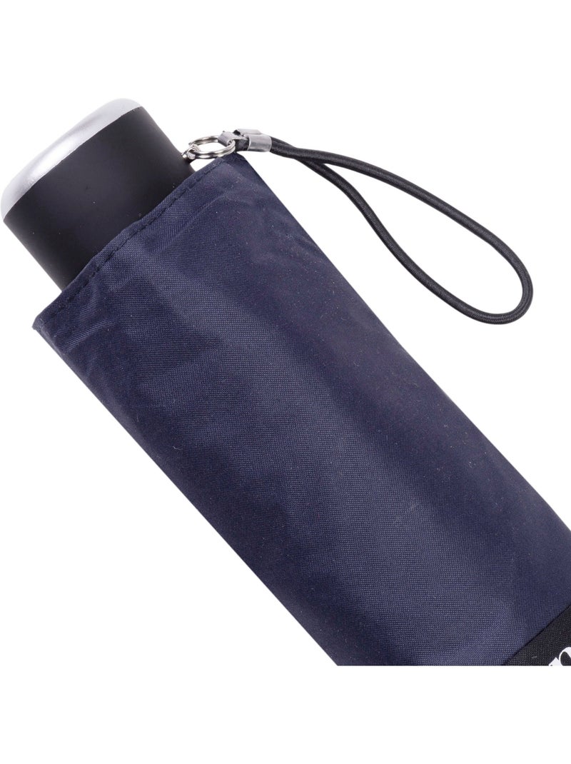 Paraguas  compacto, de 16,5 cm, resistente, repelente al agua, con apertura mujer isotoner Azul marino - Kiabi