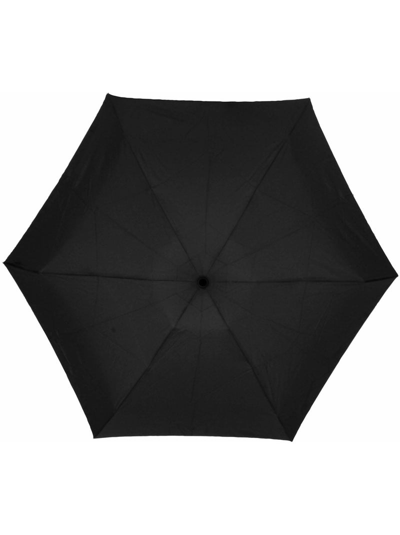 Paraguas  compacto, de 16,5 cm, resistente, repelente al agua, con apertura mujer isotoner Negro - Kiabi