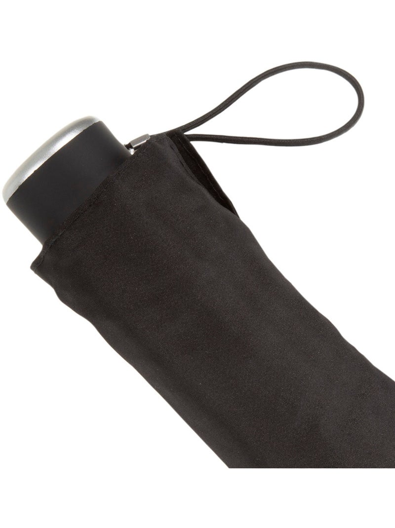 Paraguas  compacto, de 16,5 cm, resistente, repelente al agua, con apertura mujer isotoner Negro - Kiabi