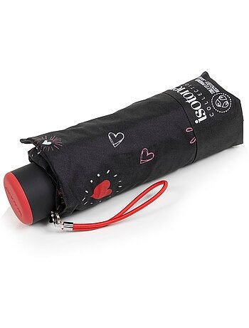 Paraguas compacto, robusto, ultra repelente al agua, apertura manual Tecnología mujer Isotoner