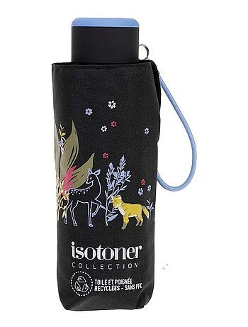 Paraguas compacto, robusto, ultra repelente al agua, apertura manual Tecnología mujer Isotoner