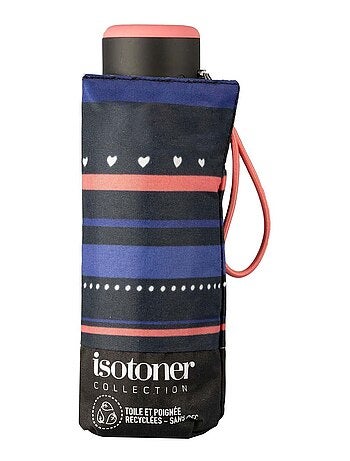 Paraguas compacto, robusto, ultra repelente al agua, apertura manual Tecnología mujer Isotoner