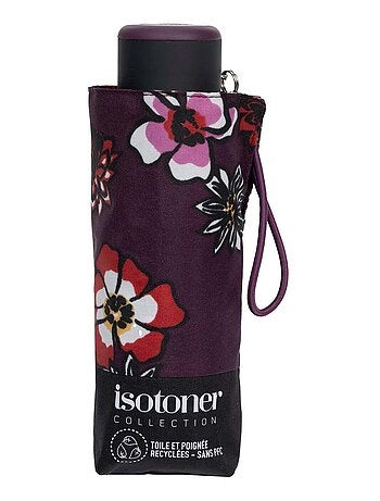 Paraguas compacto, robusto, ultra repelente al agua, apertura manual Tecnología mujer Isotoner