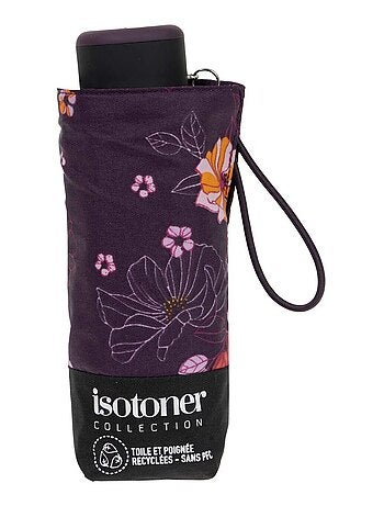 Paraguas compacto, robusto, ultra repelente al agua, apertura manual Tecnología mujer Isotoner