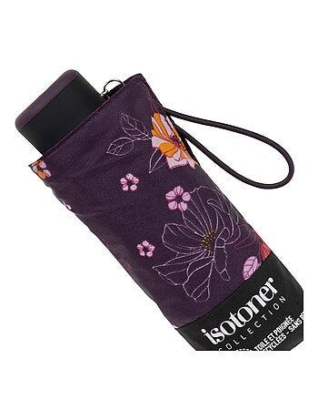 Paraguas compacto, robusto, ultra repelente al agua, apertura manual Tecnología mujer Isotoner