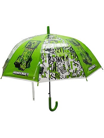 Paraguas infantil minecraft creeper y tnt manual 43 cm