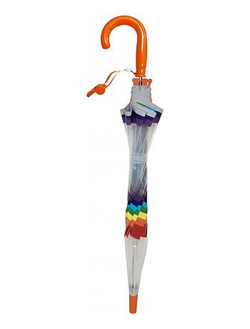 Paraguas infantil transparente, arcoíris | SMATI